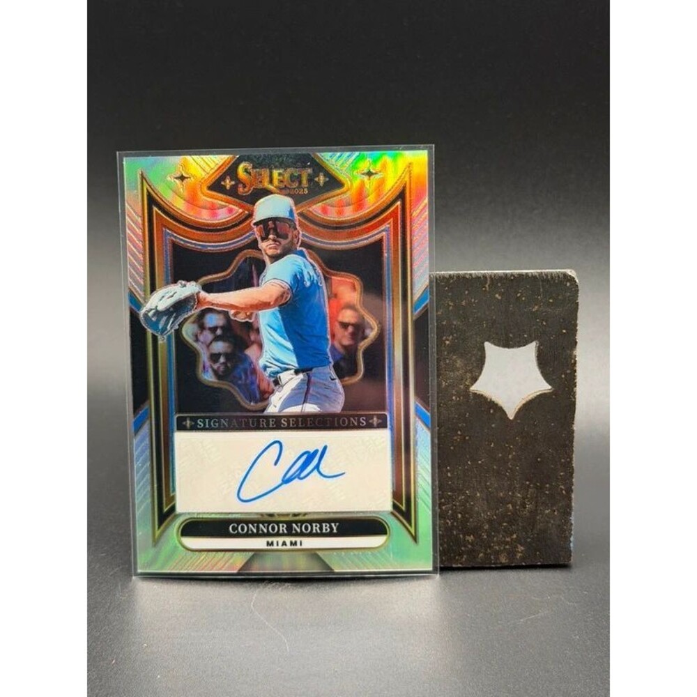 2025 Panini Select Connor Norby Signature Selections Prizm Auto #SS-CN Marlins